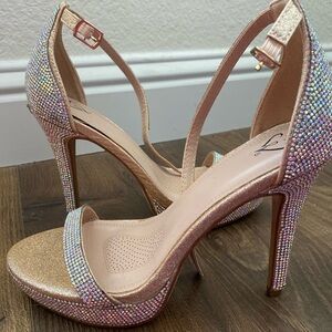 Sparkling Rhinestone High Heels